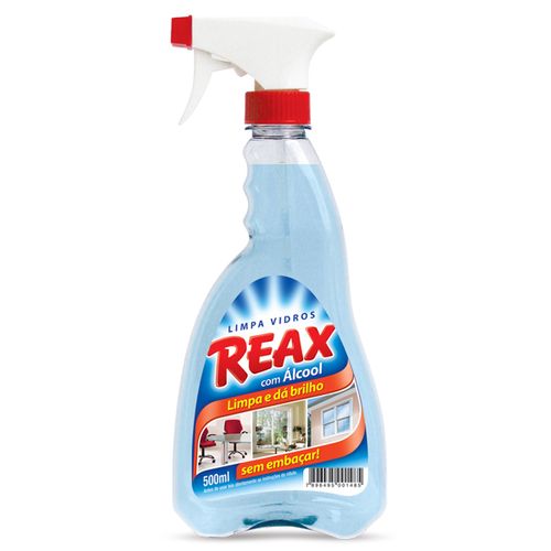 Limpa vidros com álcool REAX gatilho 500ml