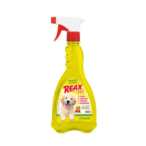 Eliminador de Odores para Cães REAX PET citronela gatilho 500ml