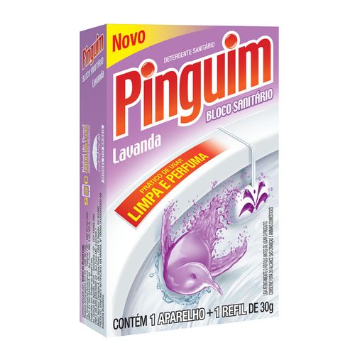 Bloco sanitário PINGUIM lavanda com aparelho 30g