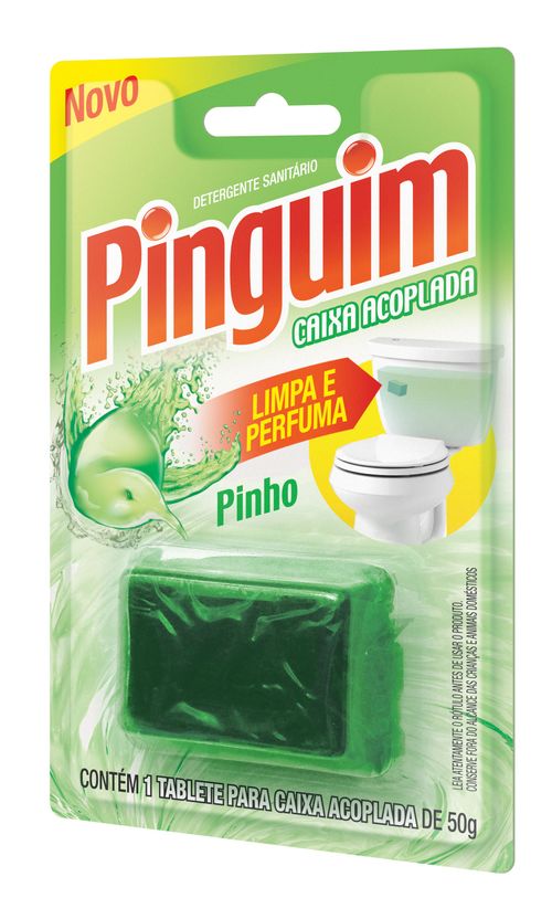 Higienizador sanitário PINGUIM pinho caixa acoplada 50g