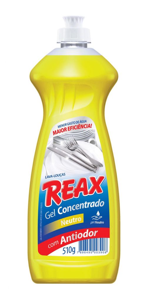 Detergente em Gel Concentrado REAX Neutro 510g