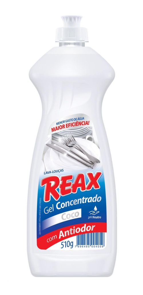 Detergente em Gel Concentrado REAX Coco 510g