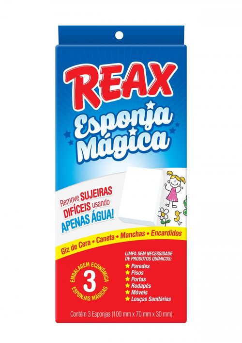Esponja Mágica Multiúso Reax 03 Unidades