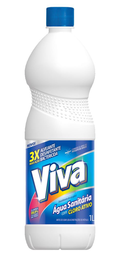 Água Sanitária VIVA com Cloro Ativo 1 Litro