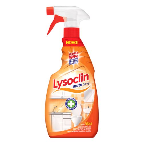 Desinfetante LYSOCLIN Bruto Spray 500ml Gatilho