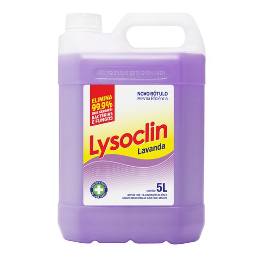 Desinfetante LYSOCLIN lavanda 5 Litros