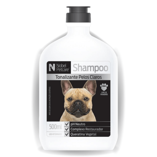 Shampoo NOBEL PETCARE Tonalizante Pelos Claros 500ml